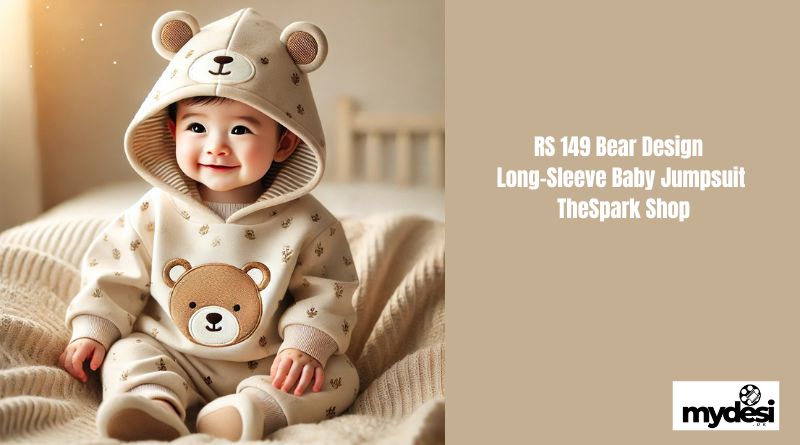 RS 149 Bear Design Long-Sleeve Baby Jumpsuit TheSpark Shop