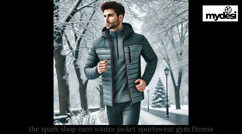 the spark shop men winter jacket sportswear gym fitness

